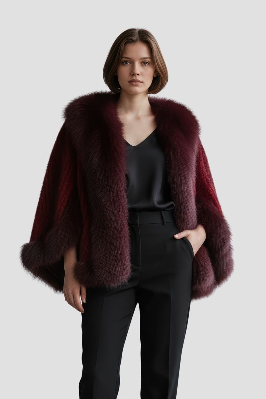 Gilet en fourrure de vison rouge Héritage fourrure