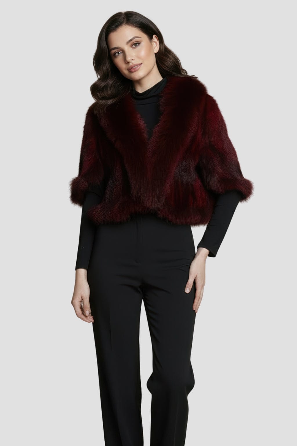 Gilet en fourrure de vison rouge Héritage fourrure