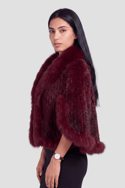 Gilet en fourrure de vison rouge Héritage fourrure