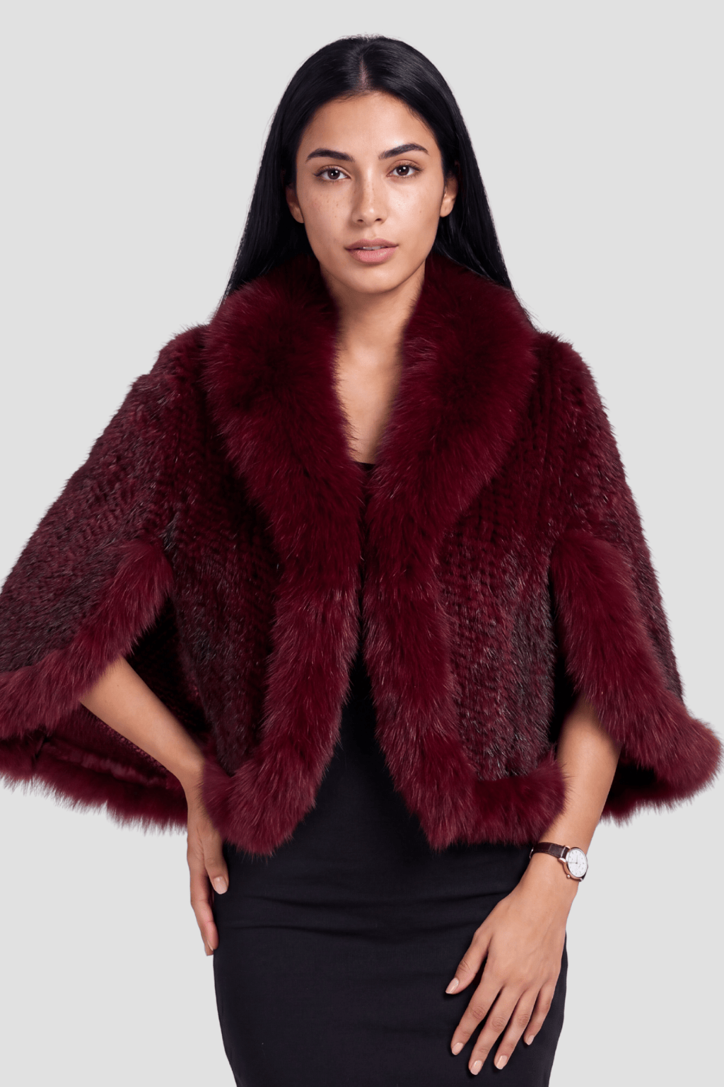 Gilet en fourrure de vison rouge Héritage fourrure