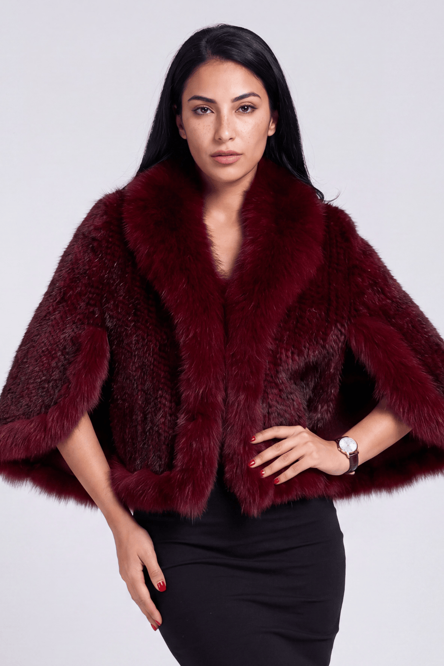Gilet en fourrure de vison rouge Héritage fourrure
