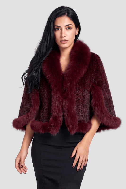 Gilet en fourrure de vison rouge Héritage fourrure