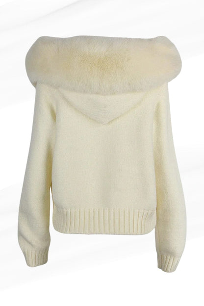 Gilet fourrure femme beige Héritage fourrure