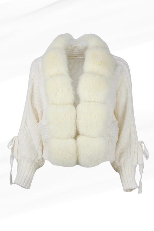 Gilet fourrure femme blanc Héritage fourrure