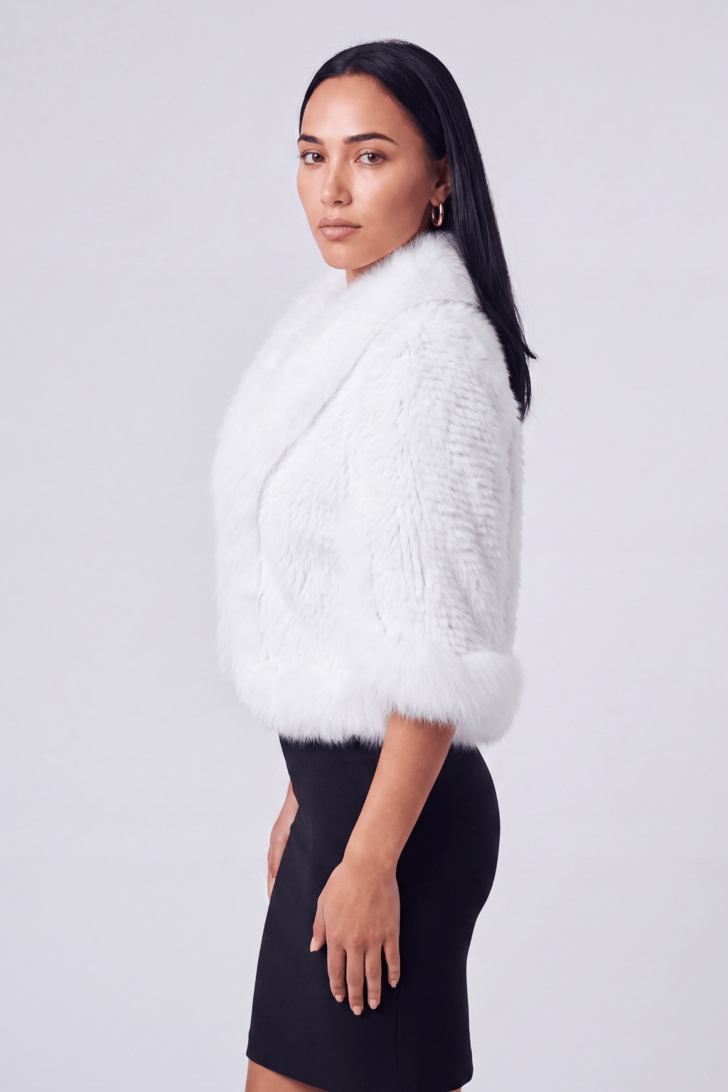 Gilet fourrure femme blanc Héritage fourrure