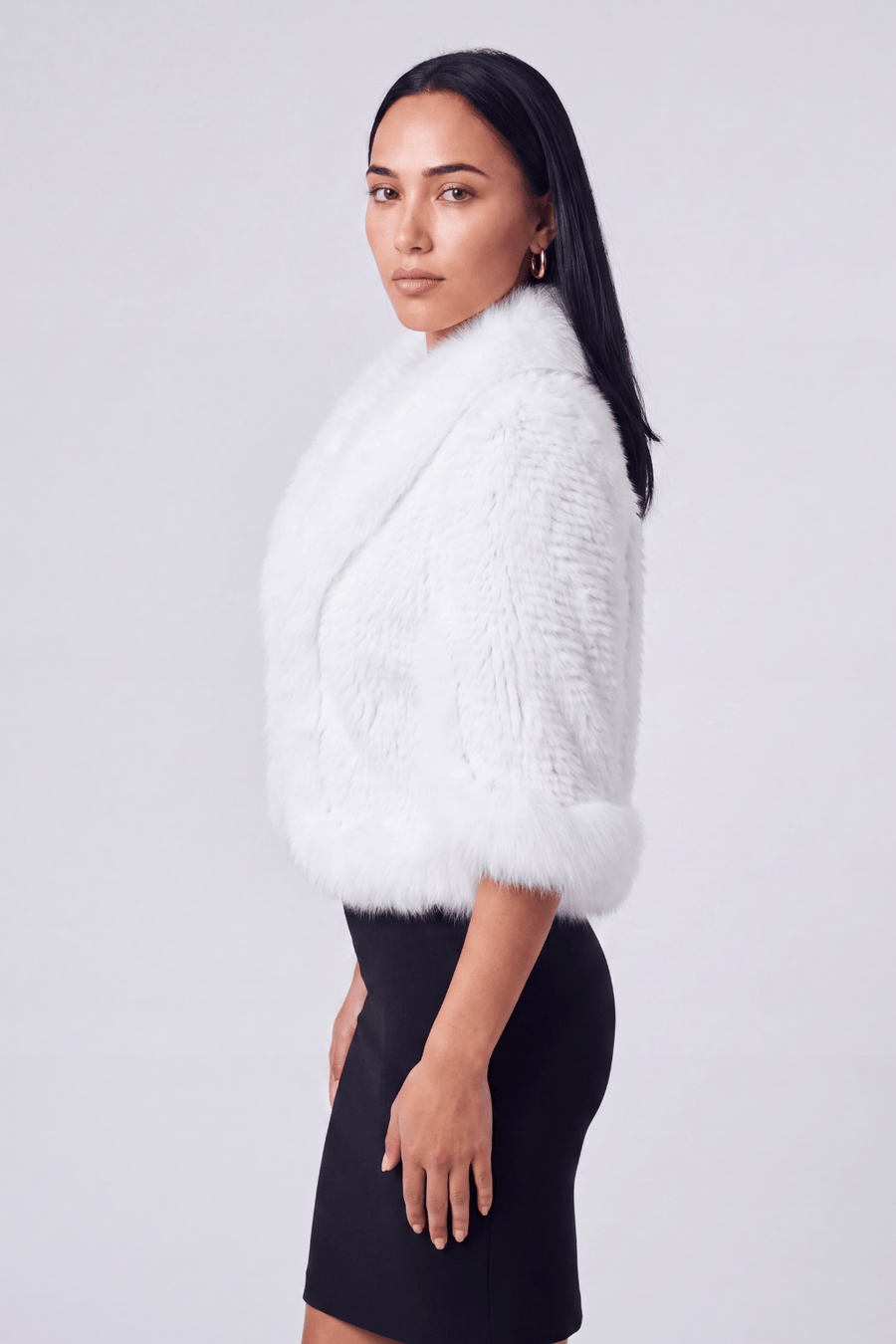 Gilet fourrure femme blanc Héritage fourrure