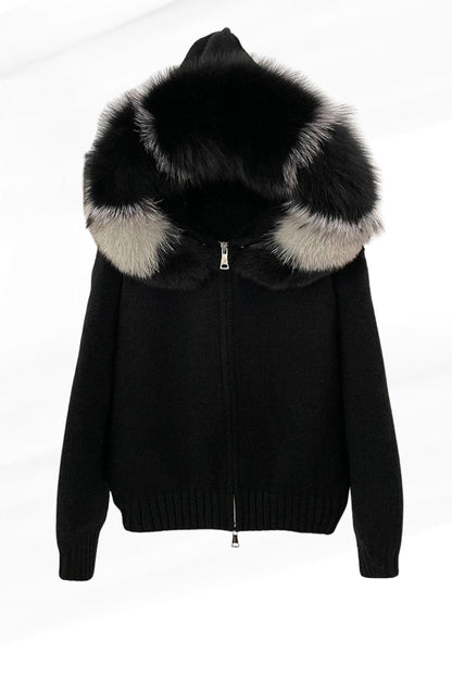 Gilet fourrure femme capuche Héritage fourrure