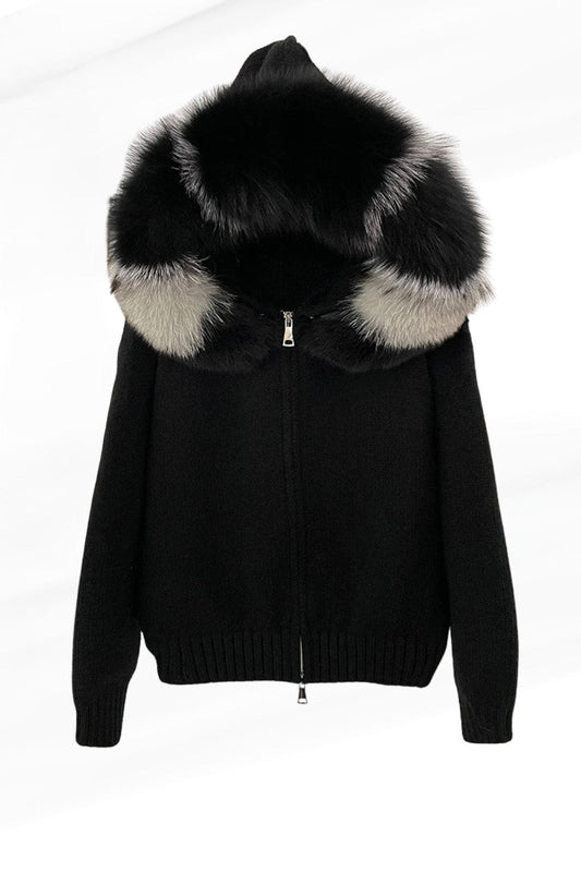 Gilet fourrure femme capuche Héritage fourrure
