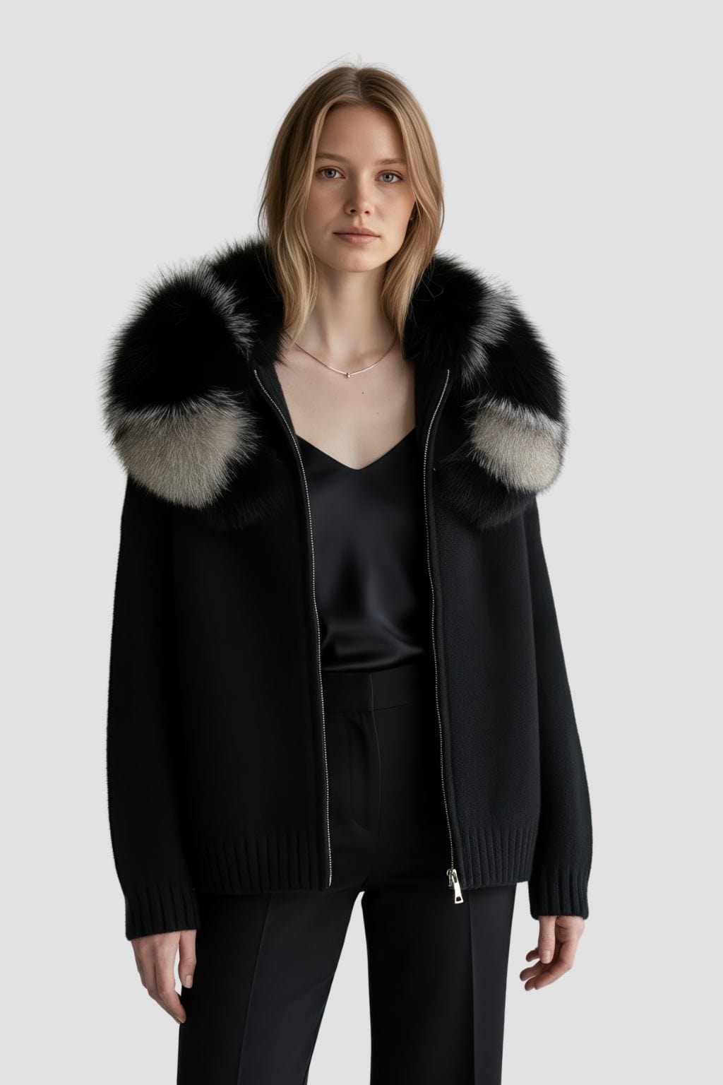 Gilet fourrure femme capuche Héritage fourrure