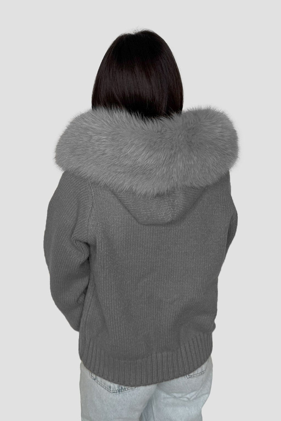 Gilet fourrure femme gris Héritage fourrure