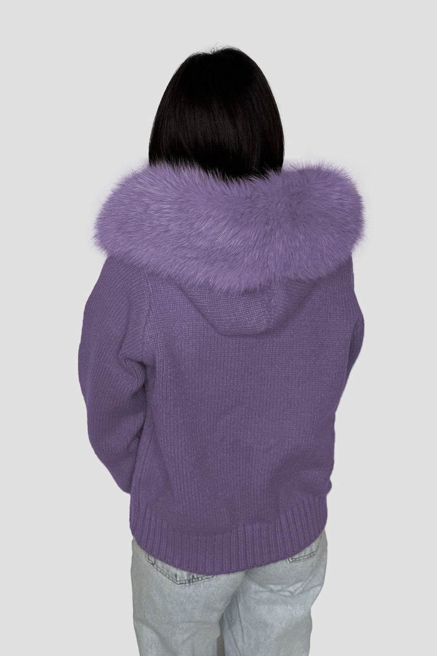 Gilet fourrure femme violet Héritage fourrure