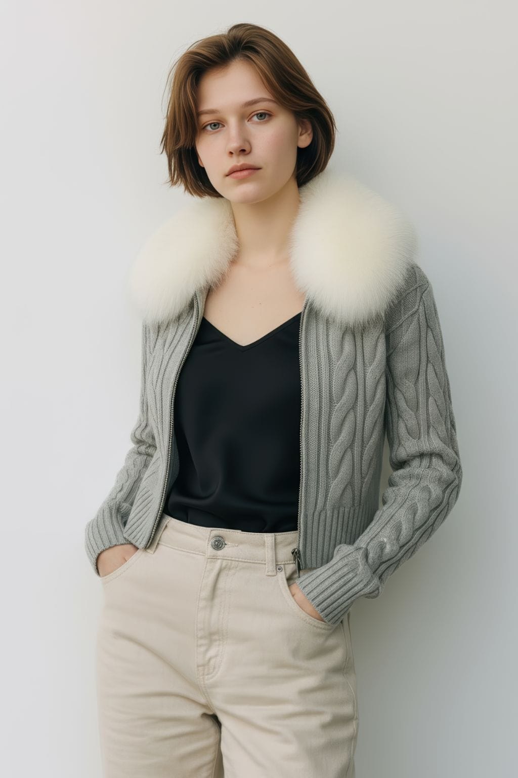 Gilet fourrure intérieur femme Héritage fourrure