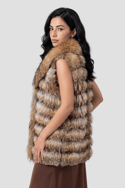 Gilet fourrure intérieur femme Héritage fourrure