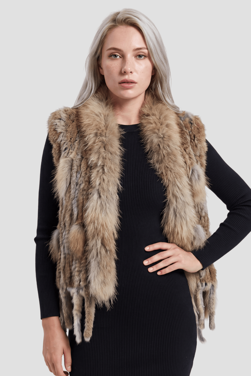 Gilet fourrure lapin Héritage fourrure