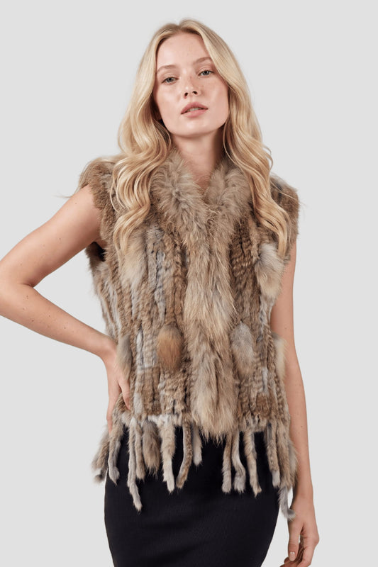 Gilet fourrure lapin Héritage fourrure
