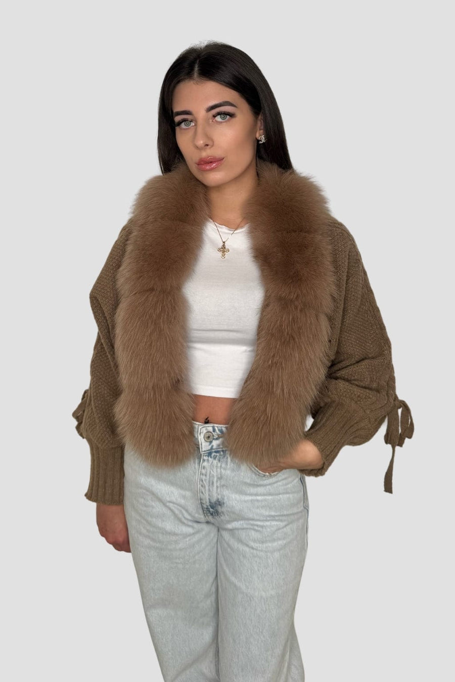 Gilet fourrure manche longue Héritage fourrure