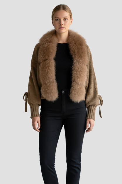 Gilet fourrure manche longue Héritage fourrure