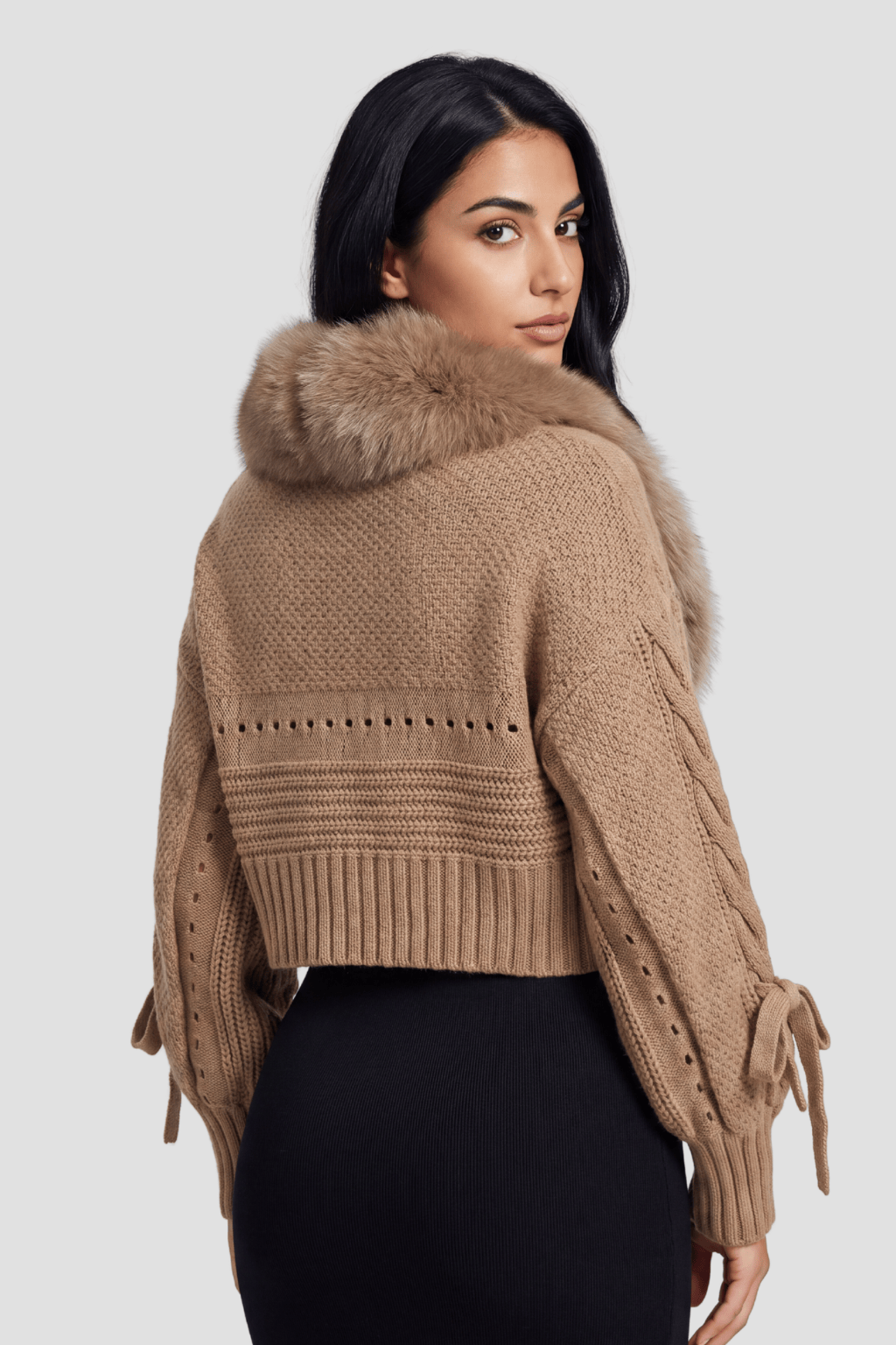 Gilet fourrure manche longue Héritage fourrure