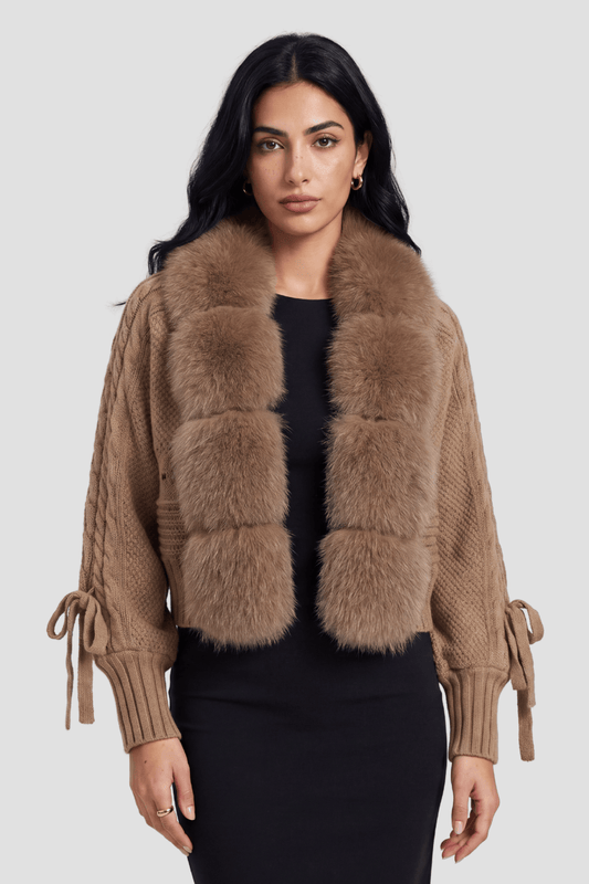 Gilet fourrure manche longue Héritage fourrure