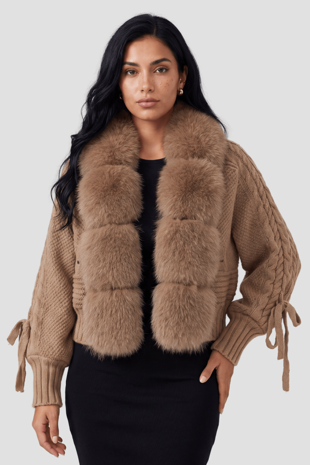 Gilet fourrure manche longue Héritage fourrure