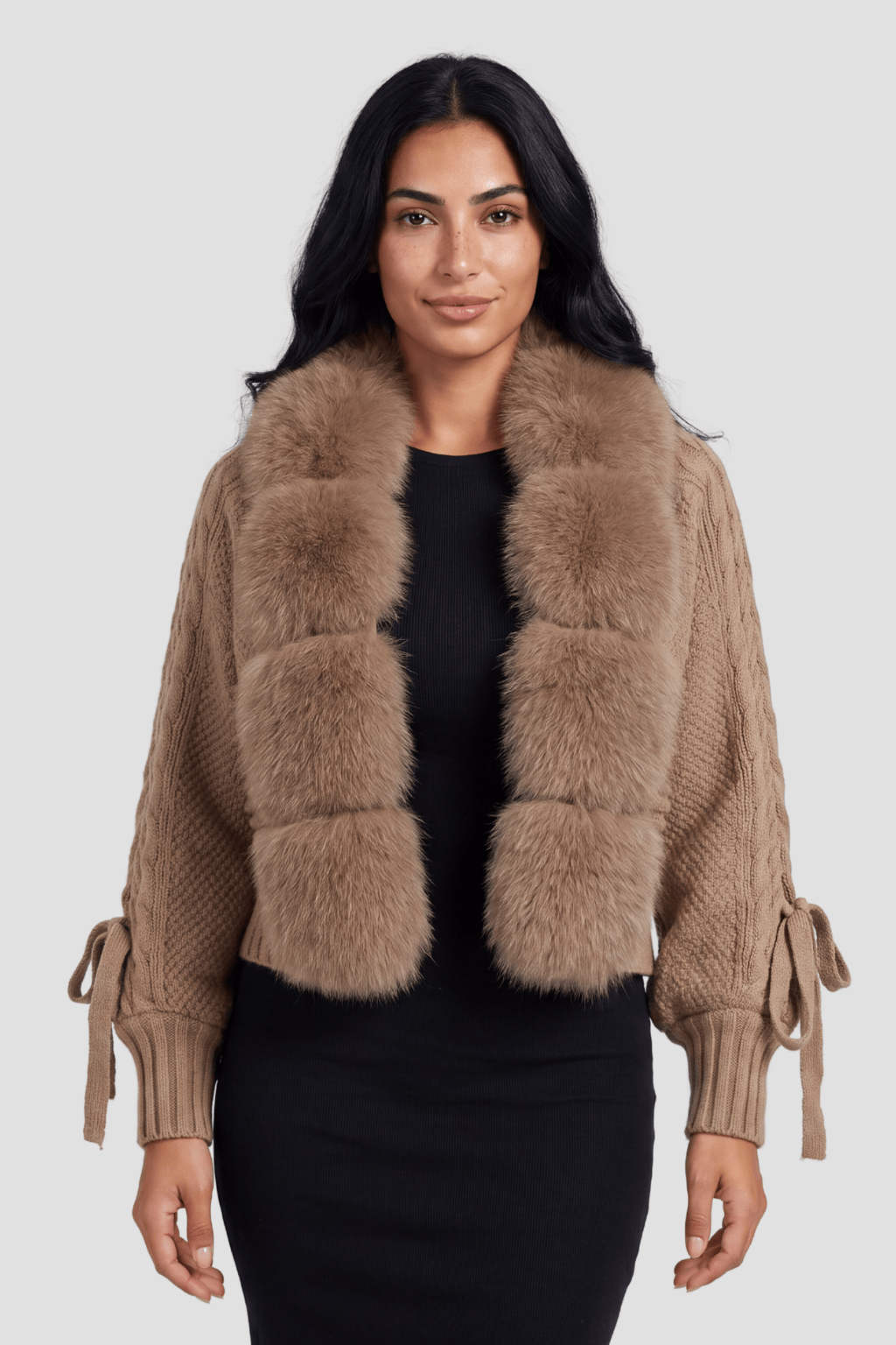 Gilet fourrure manche longue Héritage fourrure