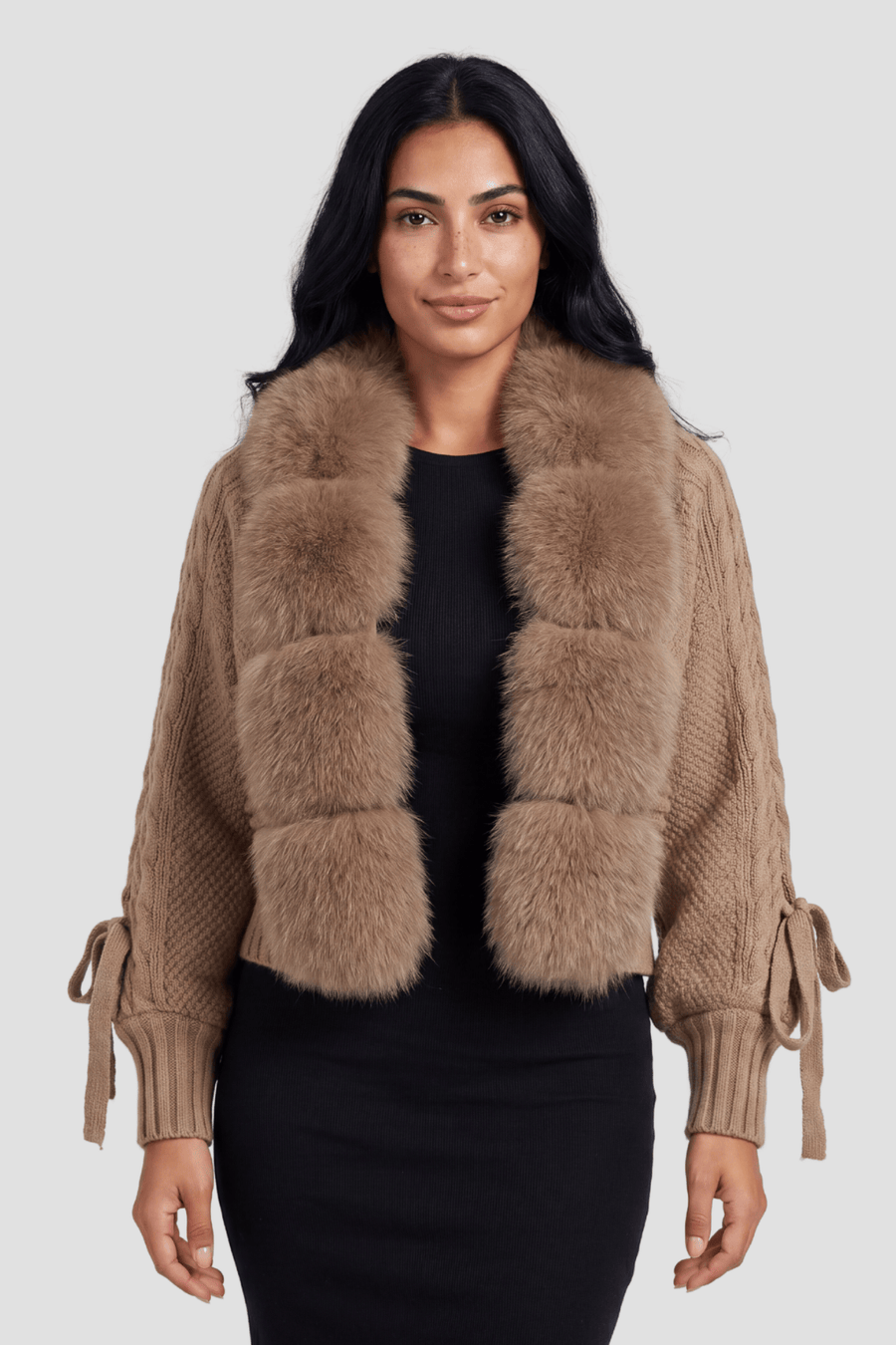 Gilet fourrure manche longue Héritage fourrure