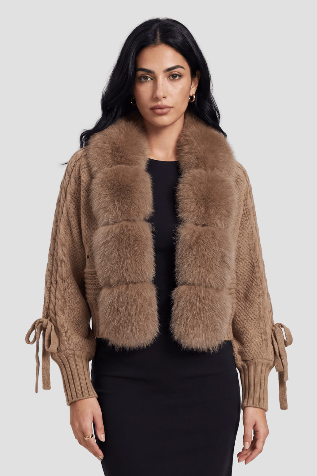 Gilet fourrure manche longue Héritage fourrure