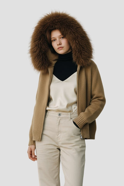 Gilet fourrure mouton marron Héritage fourrure