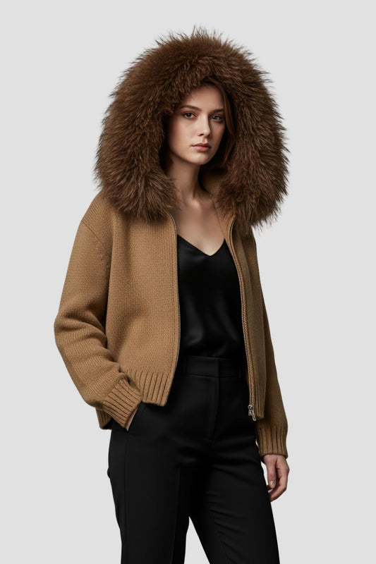 Gilet fourrure mouton marron Héritage fourrure