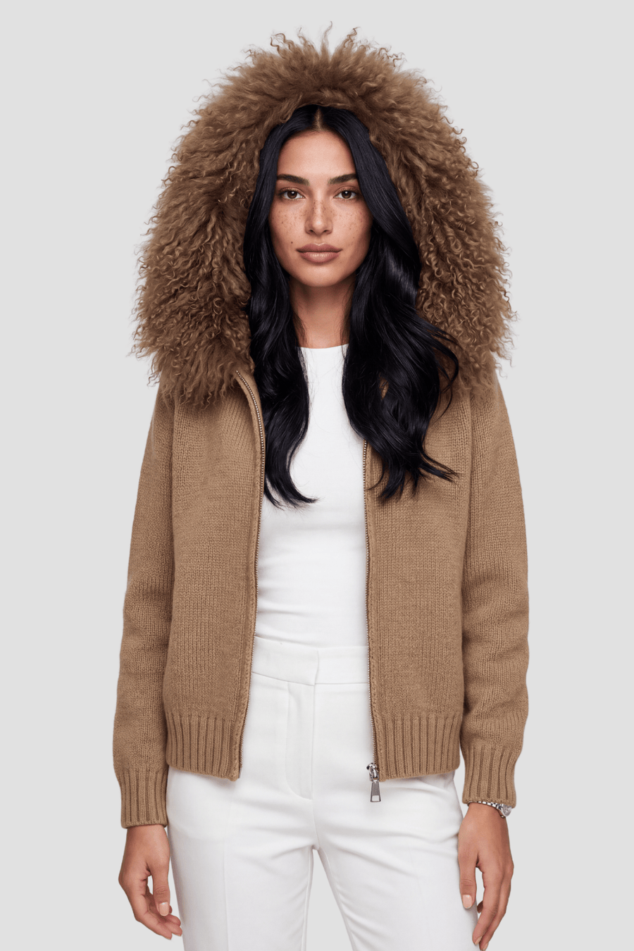 Gilet fourrure mouton marron Héritage fourrure