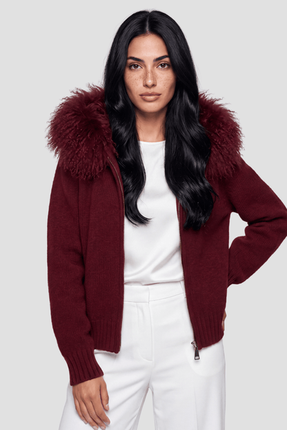 Gilet fourrure mouton rouge Héritage fourrure