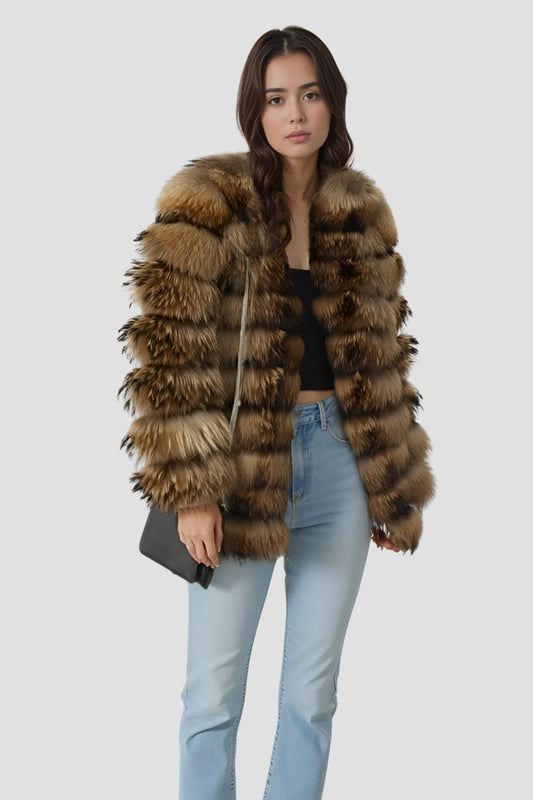 Manteau en fourrure femme mi long Héritage fourrure