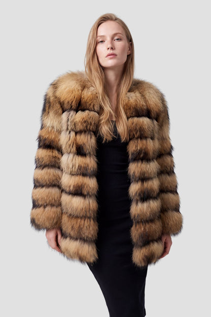 Manteau en fourrure femme mi long Héritage fourrure