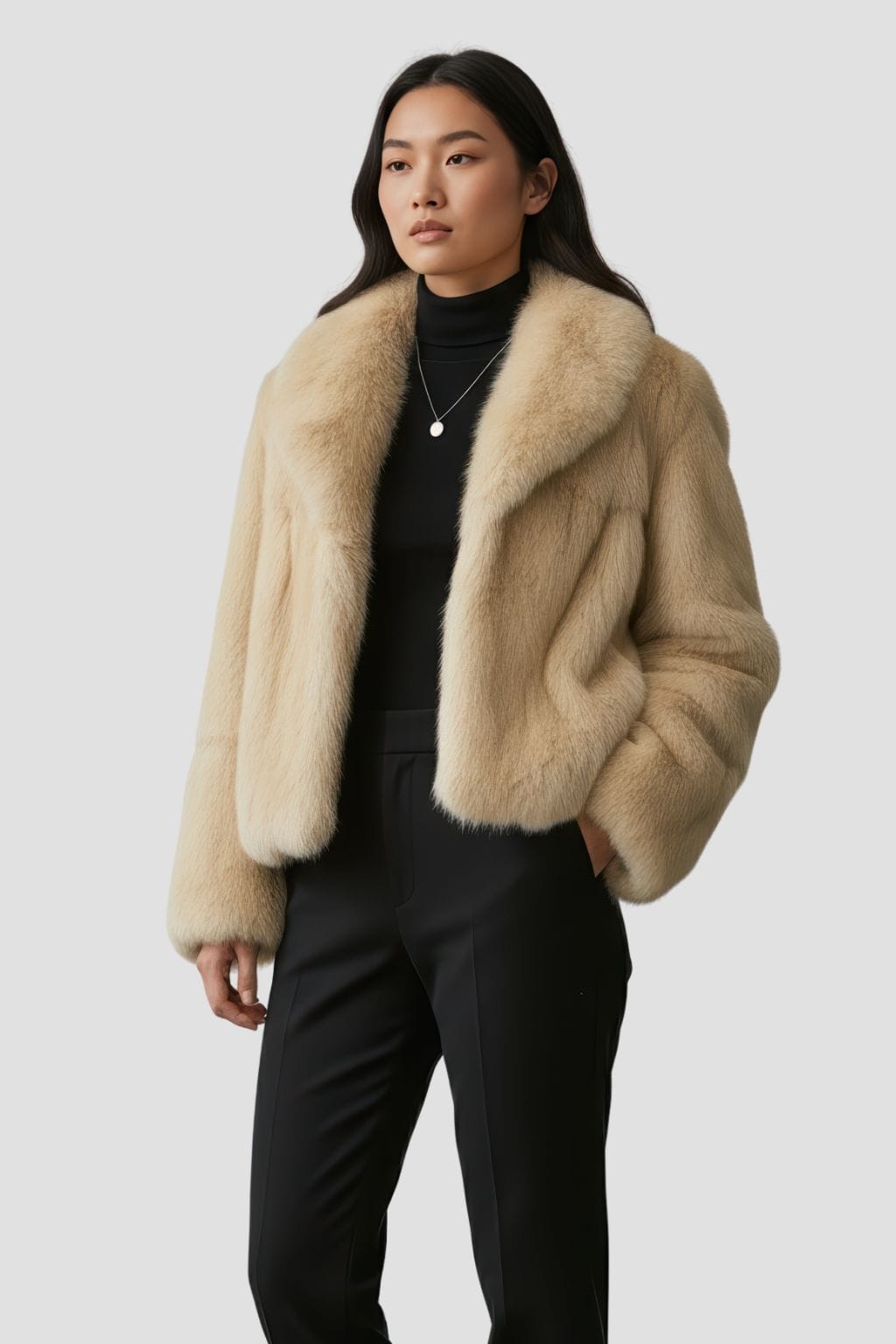 Manteau en fourrure femme poil court Héritage fourrure