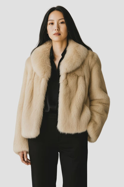 Manteau en fourrure femme poil court Héritage fourrure