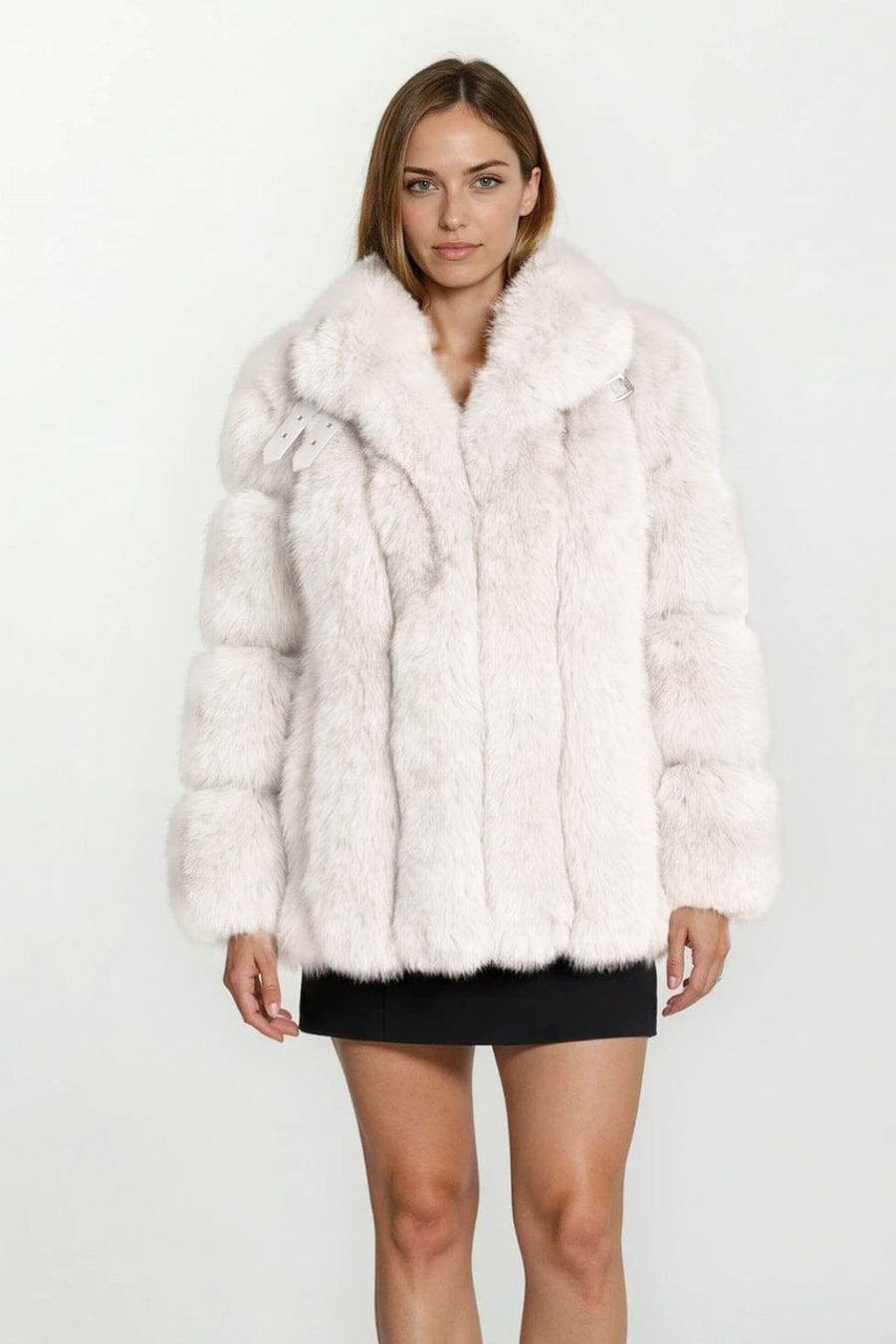 Manteau fourrure femme blanc Héritage fourrure