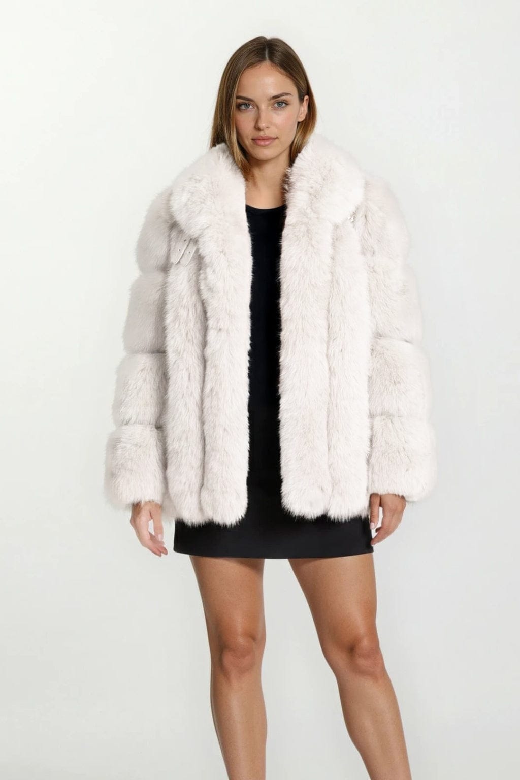 Manteau fourrure femme blanc Héritage fourrure