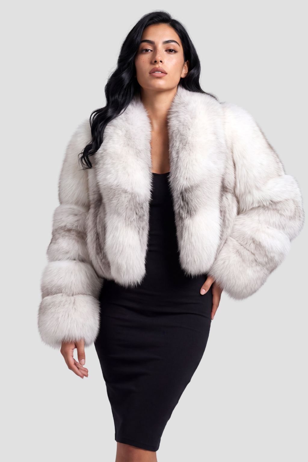 Manteau fourrure femme blanc Héritage fourrure