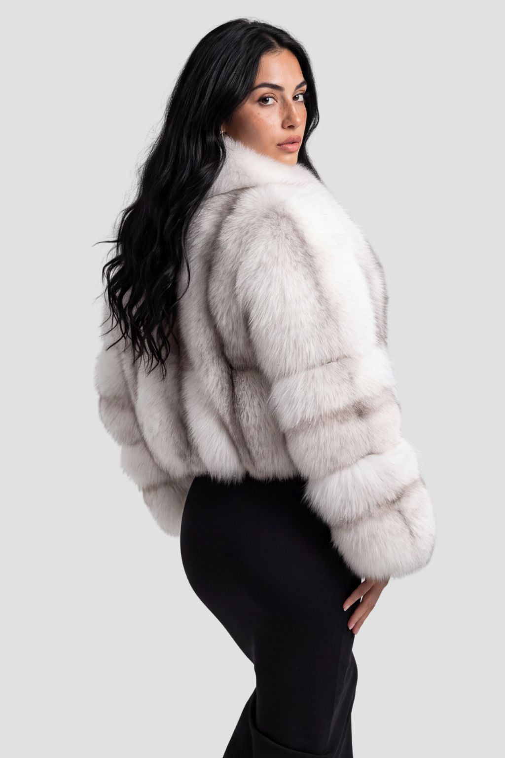 Manteau fourrure femme blanc Héritage fourrure