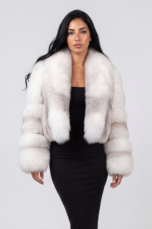 Manteau fourrure femme blanc Héritage fourrure