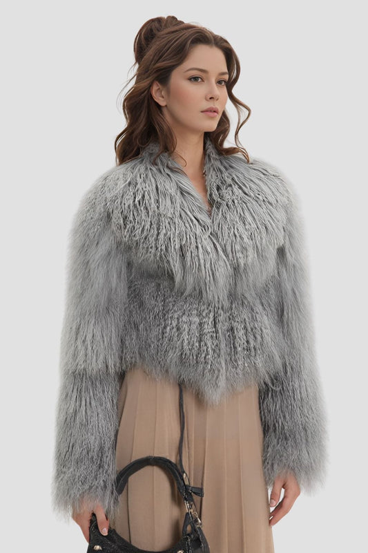Manteau fourrure femme boucler Héritage fourrure
