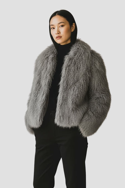 Manteau fourrure femme boucler Héritage fourrure