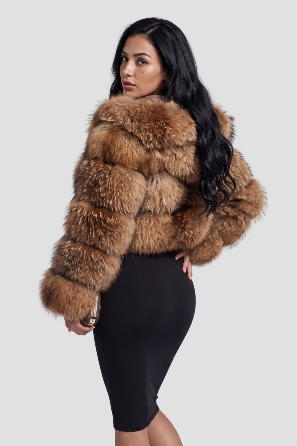 Manteau fourrure femme capuche Héritage fourrure
