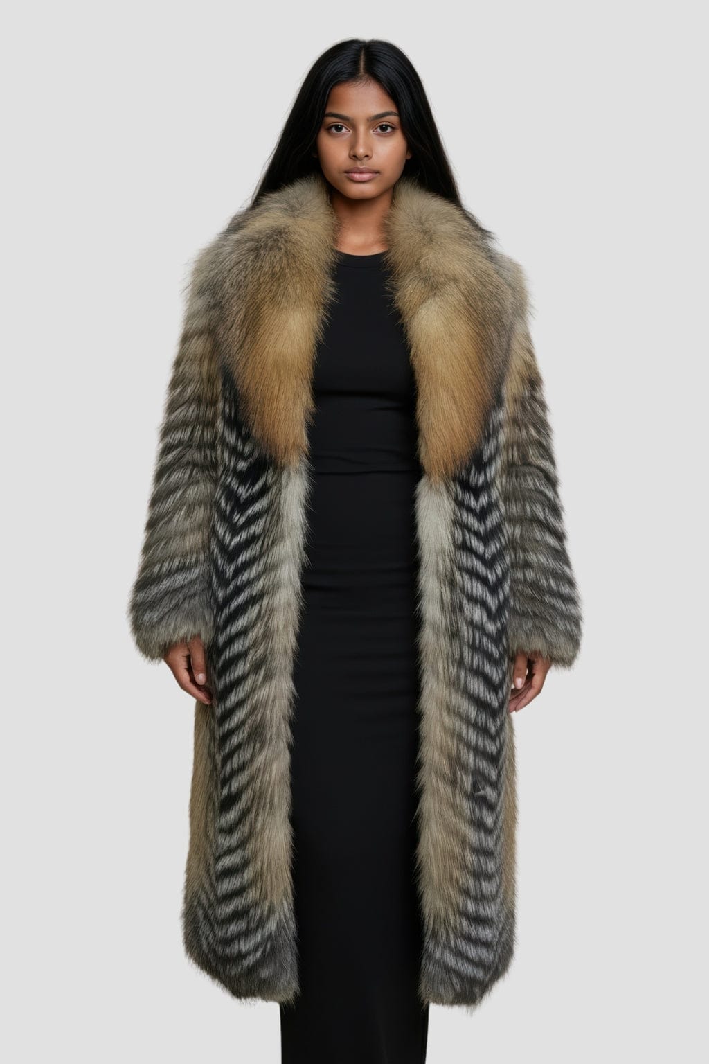 Manteau fourrure femme chaud Héritage fourrure
