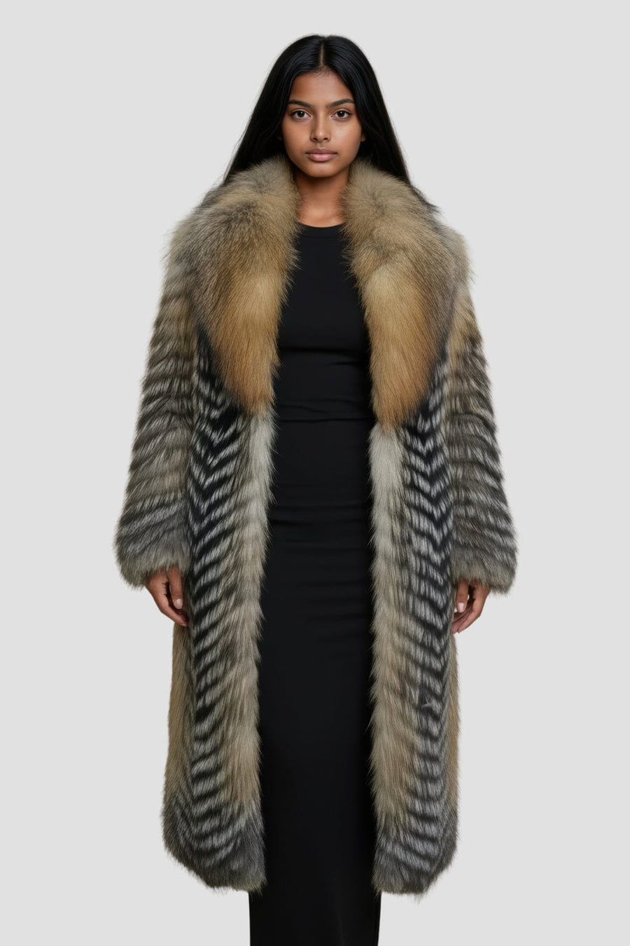 Manteau fourrure femme chaud Héritage fourrure