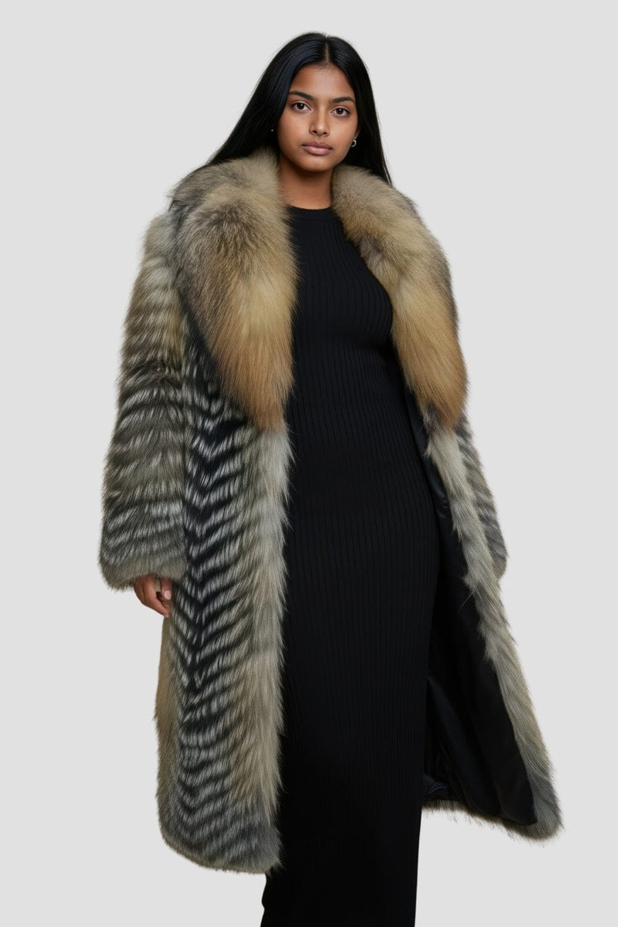 Manteau fourrure femme chaud Héritage fourrure
