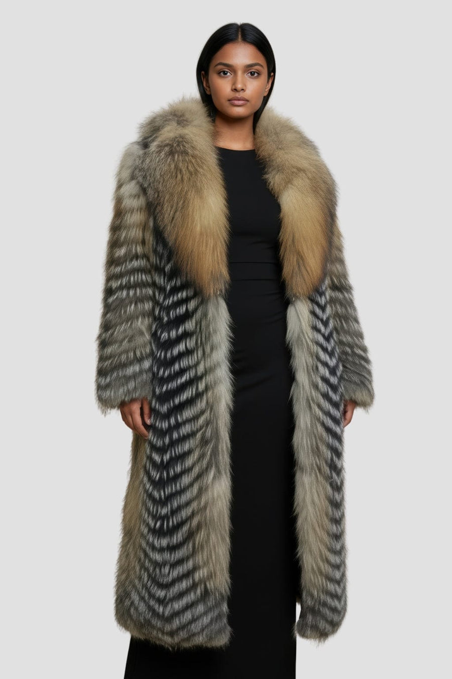 Manteau fourrure femme chaud Héritage fourrure