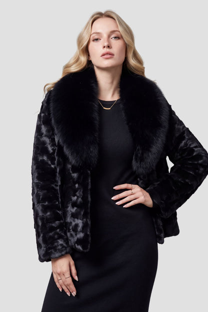 Manteau fourrure femme chaud Héritage fourrure