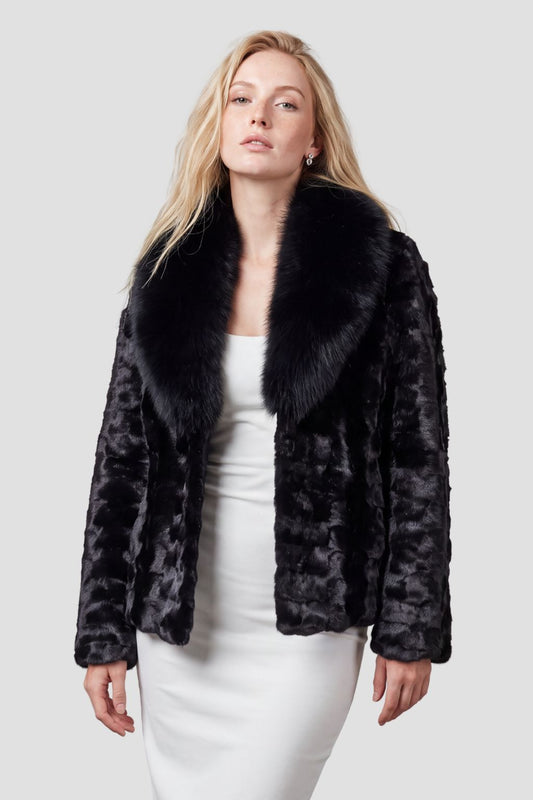 Manteau fourrure femme chaud Héritage fourrure