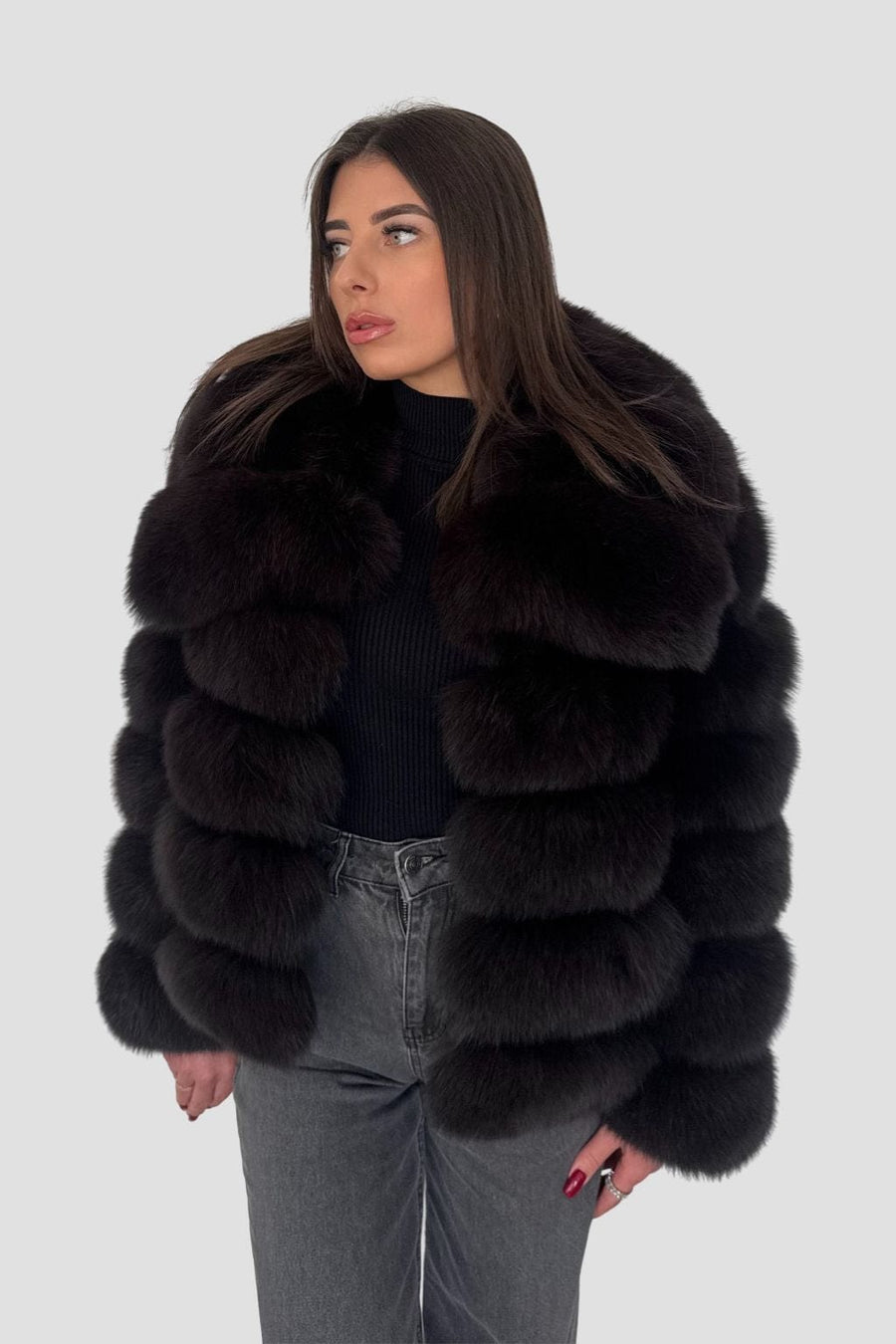 Manteau fourrure femme col Héritage fourrure